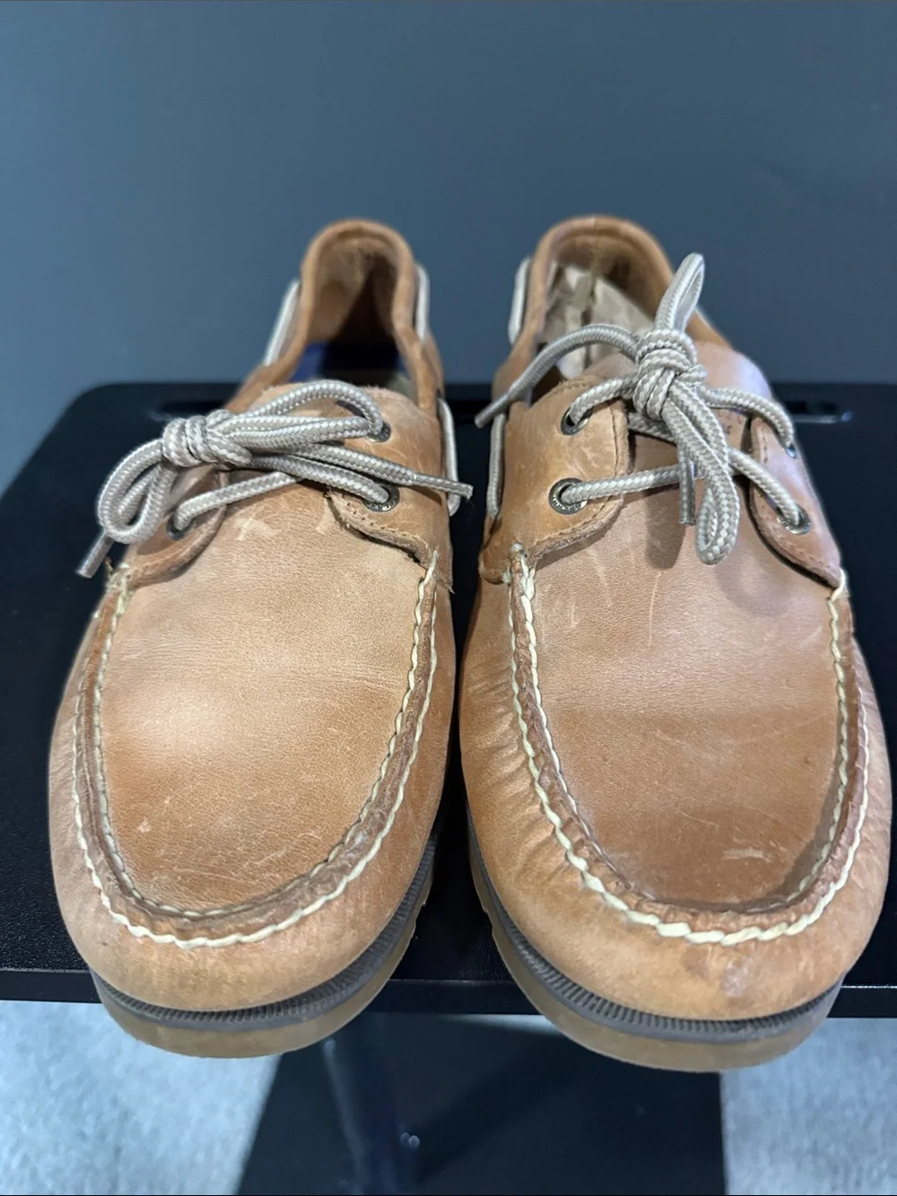 Sperry Men's Brown Leather 2-Eye Boat Shoes